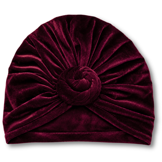 Luxe Velvet Turban with Top Knot