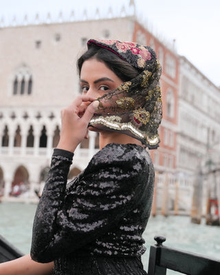 Handmade Lace Veil Couture Headpiece