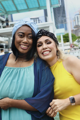 Metallic Silver Speckled Twist Knot Turban
