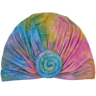 Top Knot Tie Dye Cotton Blend Turban