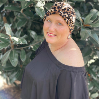 Leopard Print Cotton Turban | Kids Adult Matching Set